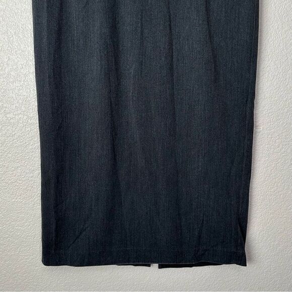 Lane Bryant Soft Denim Charcoal Gray Pencil Skirt - Picture 4 of 12